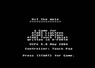 Hit the Mole atari screenshot