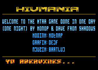 HIVMania atari screenshot