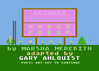 Hodge Podge atari screenshot