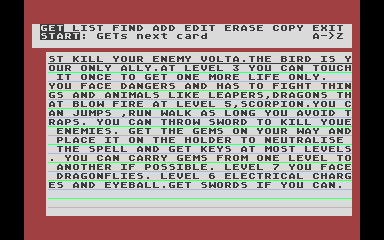 Home Filing Manager (The) atari screenshot
