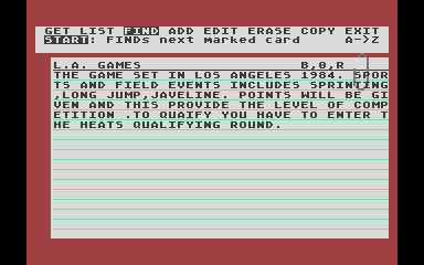 Home Filing Manager (The) atari screenshot