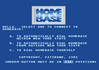 Homebase atari screenshot