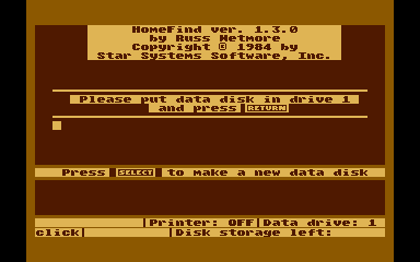 HomePak atari screenshot
