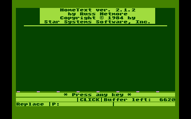 HomePak atari screenshot