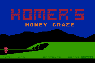 Homer's Honey Craze atari screenshot