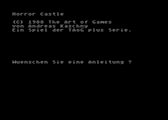 Horror Castle atari screenshot