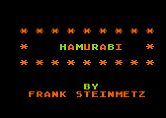 Horror Park / Hamurabi atari screenshot