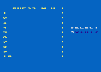 Hot and Cold atari screenshot