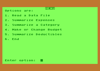 Household Finance atari screenshot