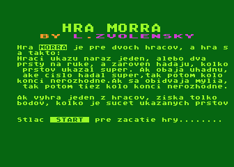 Hra Morra atari screenshot