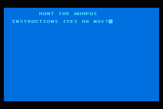 Hunt the Wumpus atari screenshot