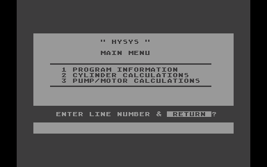 Hydraulic Program (HYSYS) — screenshot 1