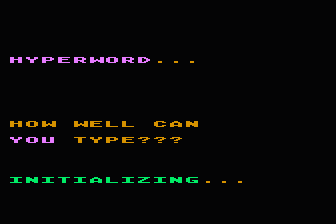 Hyperword atari screenshot