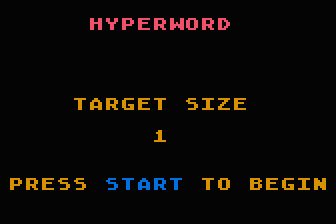 Hyperword atari screenshot