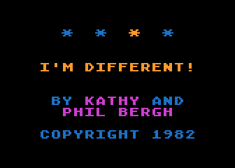 I'm Different! atari screenshot