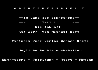 Im Land des Schreckens atari screenshot