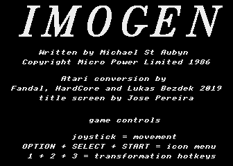 Imogen atari screenshot