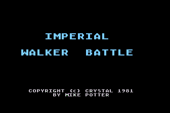 Imperial Walker atari screenshot