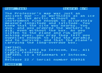 Infidel atari screenshot