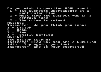 Inspector Clew-So atari screenshot
