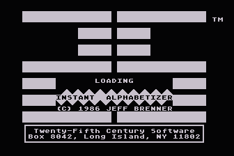 Instant Alphabetizer atari screenshot
