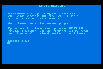 Instant Alphabetizer atari screenshot