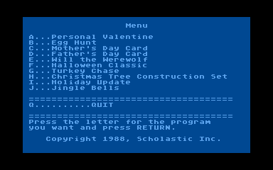 Instant Programmer Disk Series - Holiday — screenshot 1