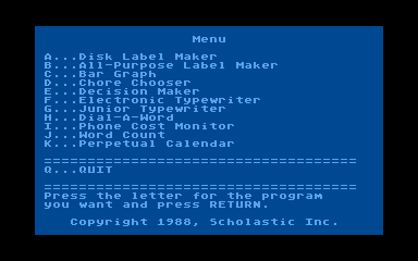 Instant Programmer Disk Series - Productivity atari screenshot