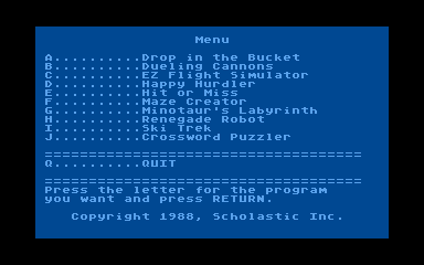 Instant Programmer Disk Series - Games — screenshot 1