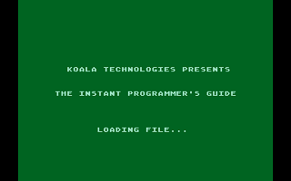 Instant Programmer's Guide atari screenshot