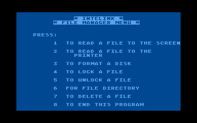 Intelink atari screenshot