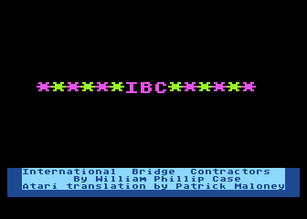 International Bridge Contractors atari screenshot