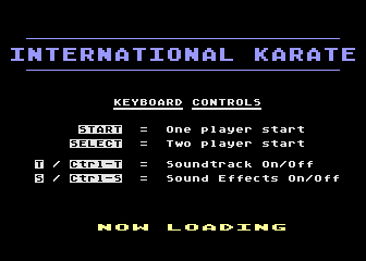 International Karate atari screenshot