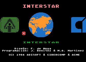 Interstar atari screenshot