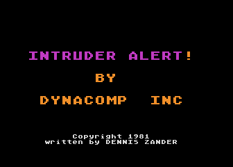 Intruder Alert! atari screenshot