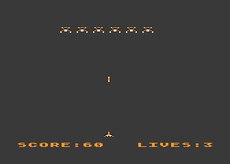 Invaders atari screenshot