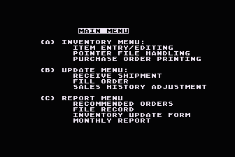 Inventory Master atari screenshot