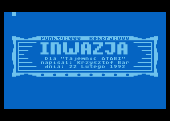 Inwazja atari screenshot