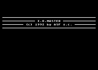 IQ Master atari screenshot