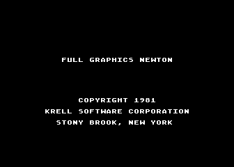 Isaac Newton / Full Graphics Newton atari screenshot