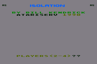 Isolation atari screenshot