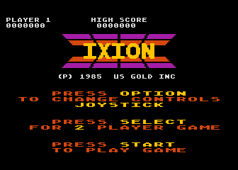 Ixion atari screenshot