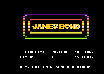 Atari 400 800 XL XE James Bond 007 : scans, dump, download, screenshots ...
