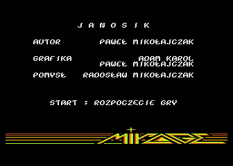 Janosik atari screenshot