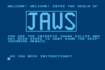 Jaws atari screenshot