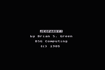 Jeopardy! atari screenshot