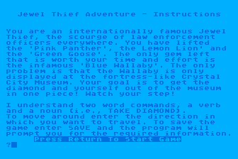 Jewel Thief atari screenshot