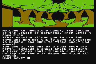 Jewels of Darkness atari screenshot
