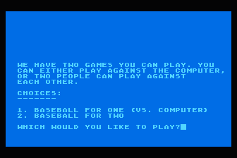 Jewish IQ Baseball atari screenshot