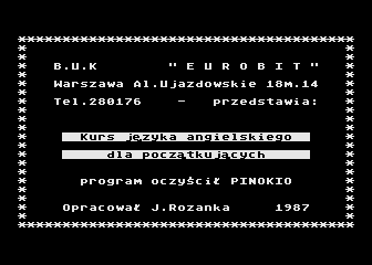 Jezyk Angielski atari screenshot